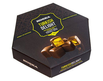 Koska, Chocolate Coated Turkish Delight with Pistachio, 140g
